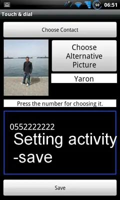 Touch 2 dial android App screenshot 3